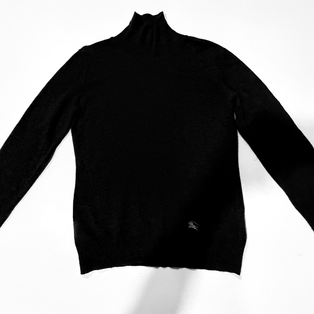 Burberry Black Turtleneck Sweater